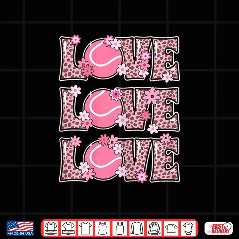 Design Love Lover Outfit Tennis Youth Cute Aesthetic Graphic Shirt