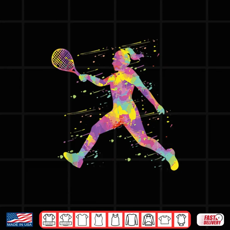 Design Professional Aesthetic Tennis Player Modern Graphic Apparel Shirt