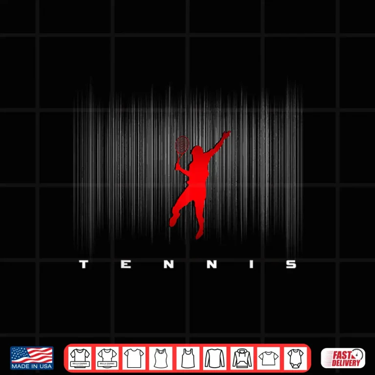 Design Professional Athletic Tennis Modern Minimalist Graphic Apparel Shirt