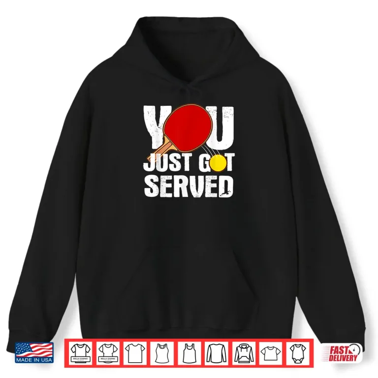 Hoodie Professional Design Table Tennis Ping Pong Players Humor Shirt
