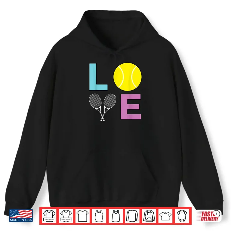 Hoodie Professional Minimalist Tennis Player Gift Graphic Apparel Shirt