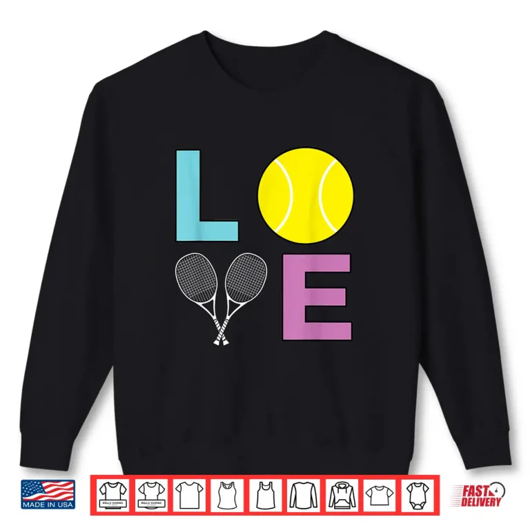 Sweatshirt Professional Minimalist Tennis Player Gift Graphic Apparel Shirt