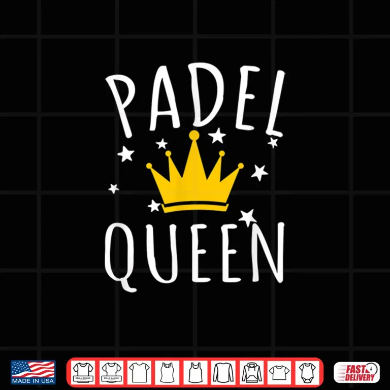 Design Queen Practice Gag Gift Padel Tennis Professional Humor Shirt