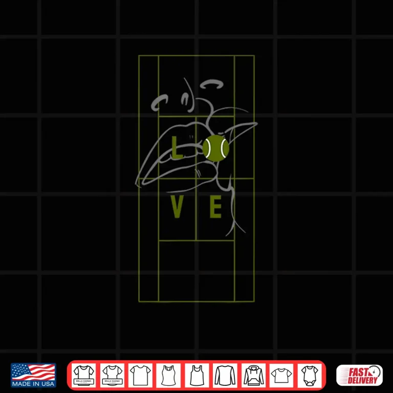 Design RPF Designs With Love Tennis Professional Aesthetic Graphic Shirt