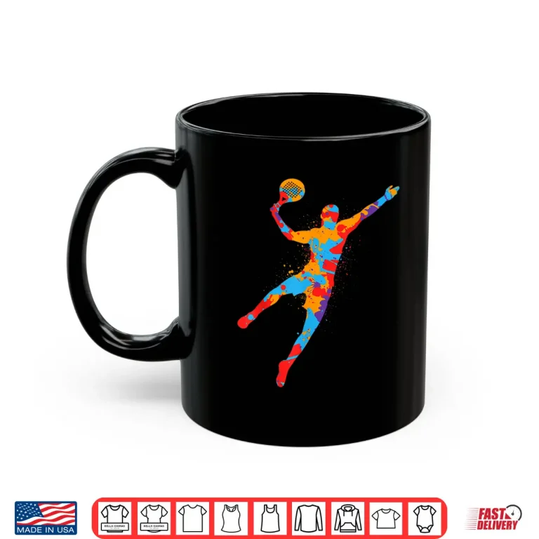 Mug Colorful Platform Paddleball Padel Player Professional Youth Shirt