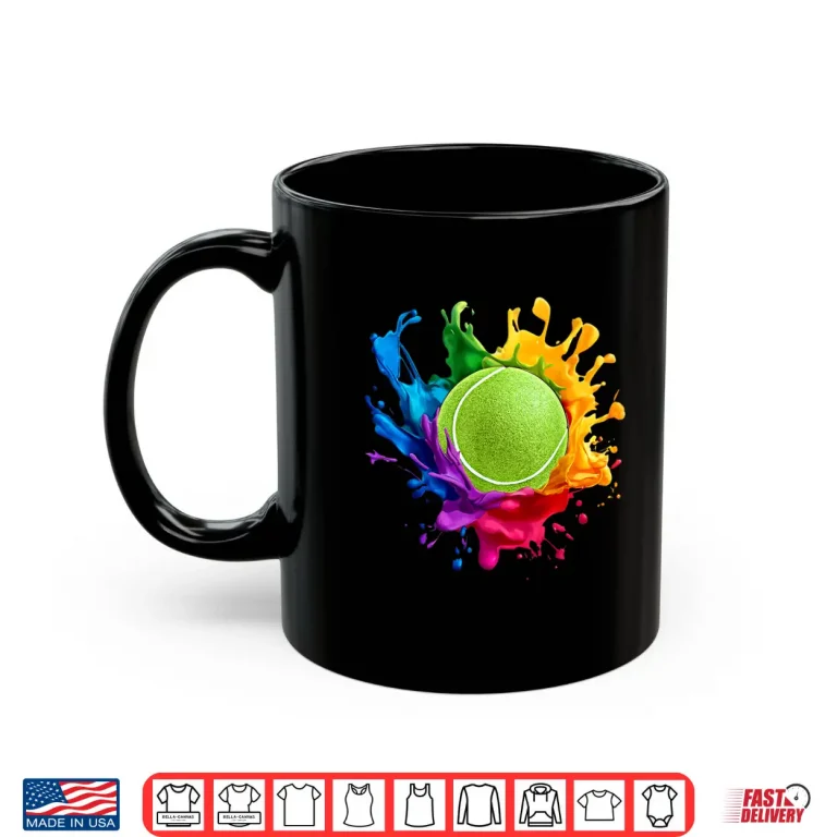 Mug Colorful Sports Gear Tennis Professional Athletic Graphic Design Shirt