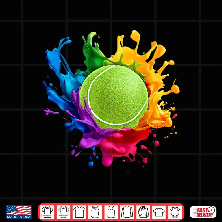 Design Colorful Sports Gear Tennis Professional Athletic Graphic Design Shirt