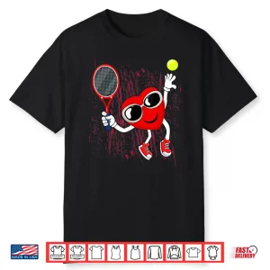 Heart Ball Costume Tennis Valentines Day Youth Graphic Shirt