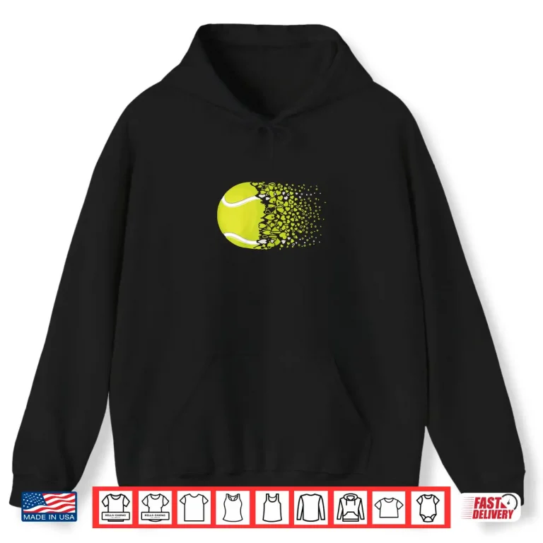 Hoodie Heart Love Player Tennis Professional Aesthetic Graphic Shirt