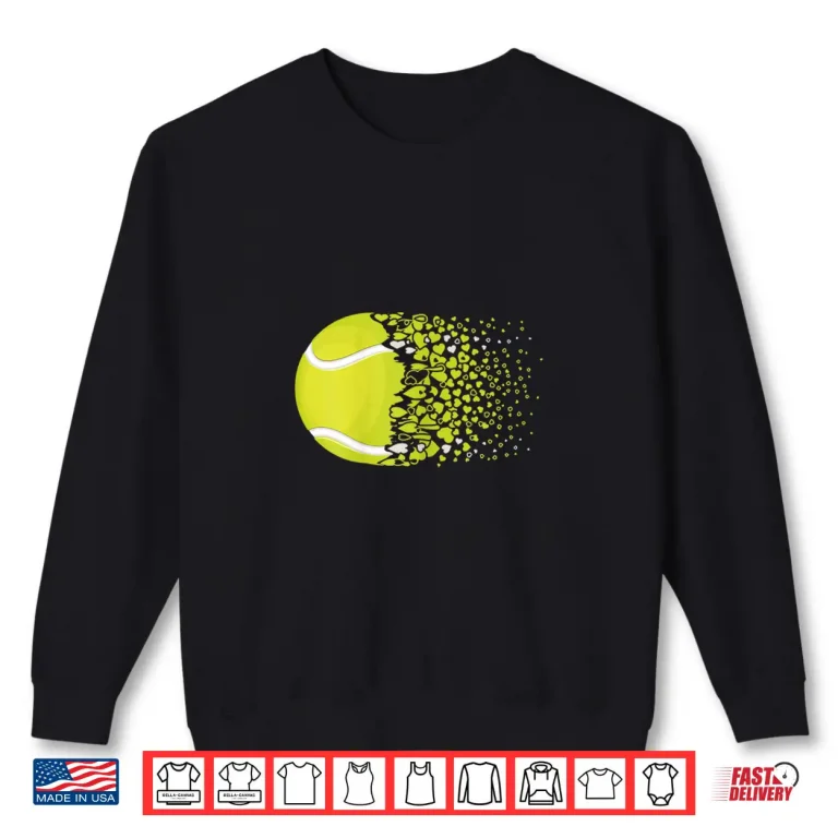 Sweatshirt Heart Love Player Tennis Professional Aesthetic Graphic Shirt