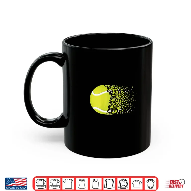 Mug Heart Love Player Tennis Professional Aesthetic Graphic Shirt