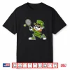 Leprechaun Saint Patricks Day Tennis Funny Player Graphic Shirt
