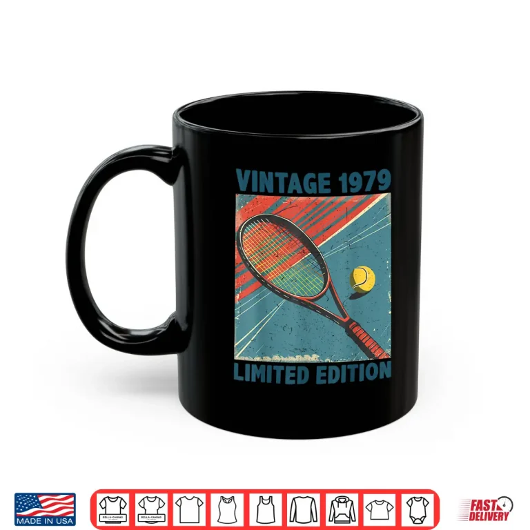 Mug Limited Edition Nineteen Seventy Nine Tennis Lover Retro Vintage Shirt