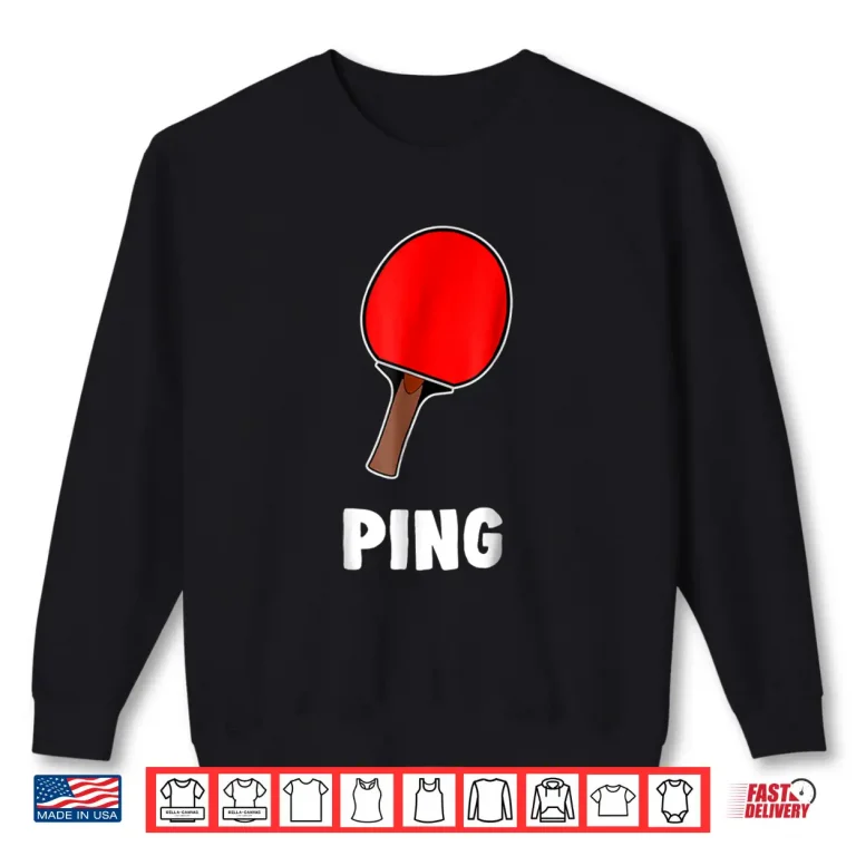 Sweatshirt Matching Halloween Costume Table Tennis Ping Pong Relationship Identity Shirt
