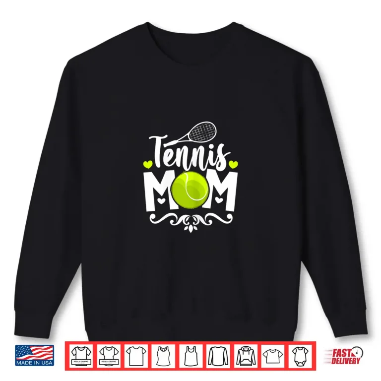 Sweatshirt Parent Identity Tennis Mom Professional Aesthetic Graphic Shirt