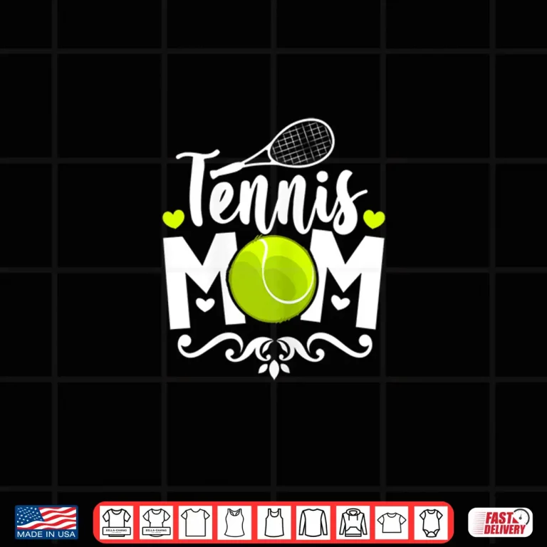Design Parent Identity Tennis Mom Professional Aesthetic Graphic Shirt