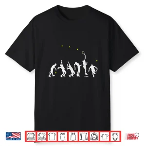 Big Serve Silhouette Tennis Athletic Graphic Professional Shirt