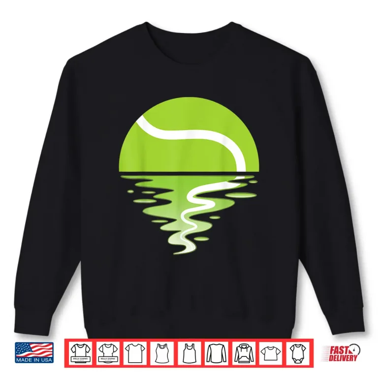Sweatshirt Ball Sunset Tennis Player Professional Aesthetic Graphic Shirt