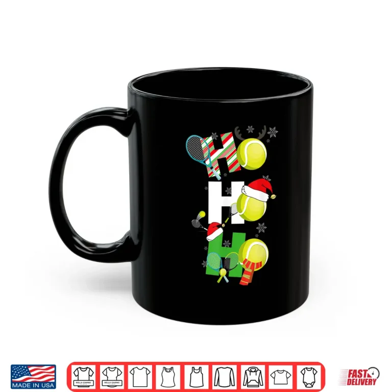 Mug Christmas Pajamas Tennis Player Matching Racket Holiday Shirt