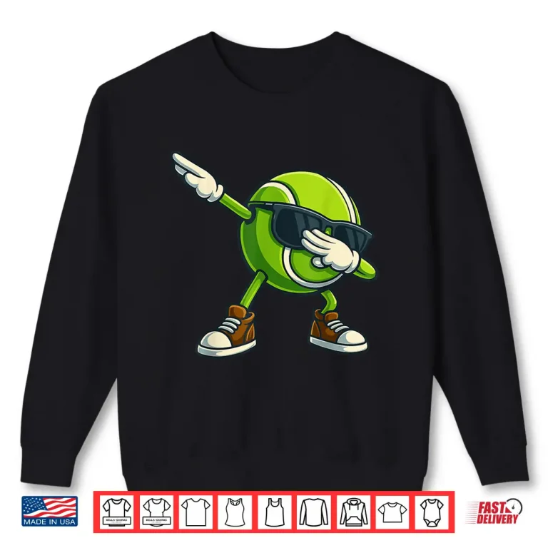 Sweatshirt Game Day Dabbing Tennis Cool Athletic Graphic Humor Shirt