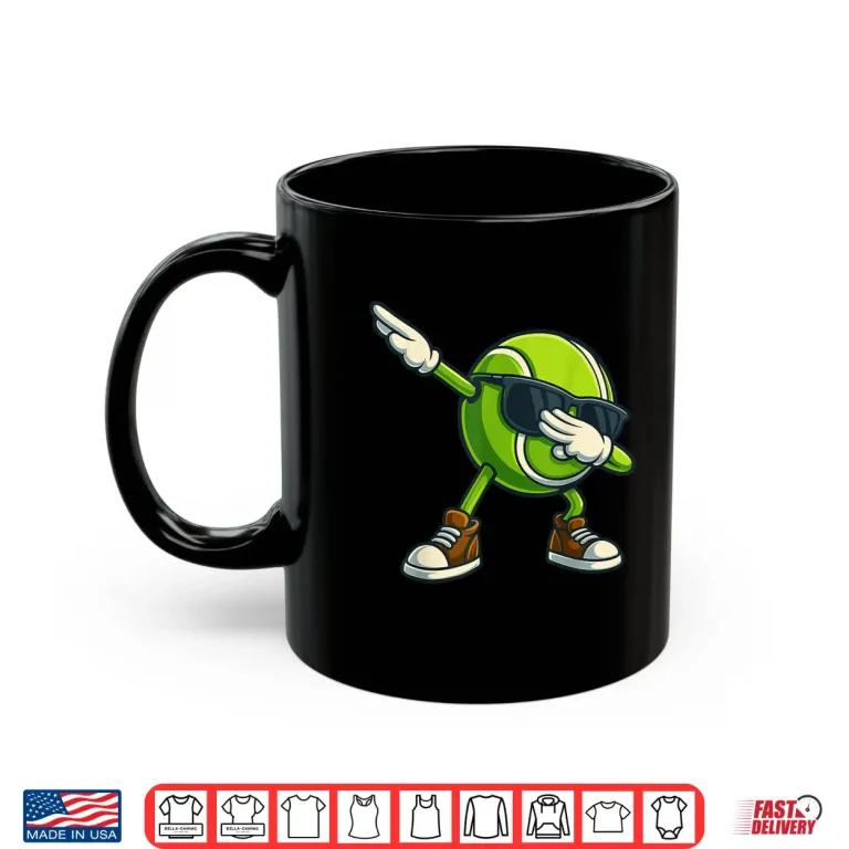 Mug Game Day Dabbing Tennis Cool Athletic Graphic Humor Shirt