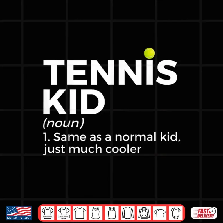 Design Definition Professional Tennis Youth Player Humor Statement Shirt