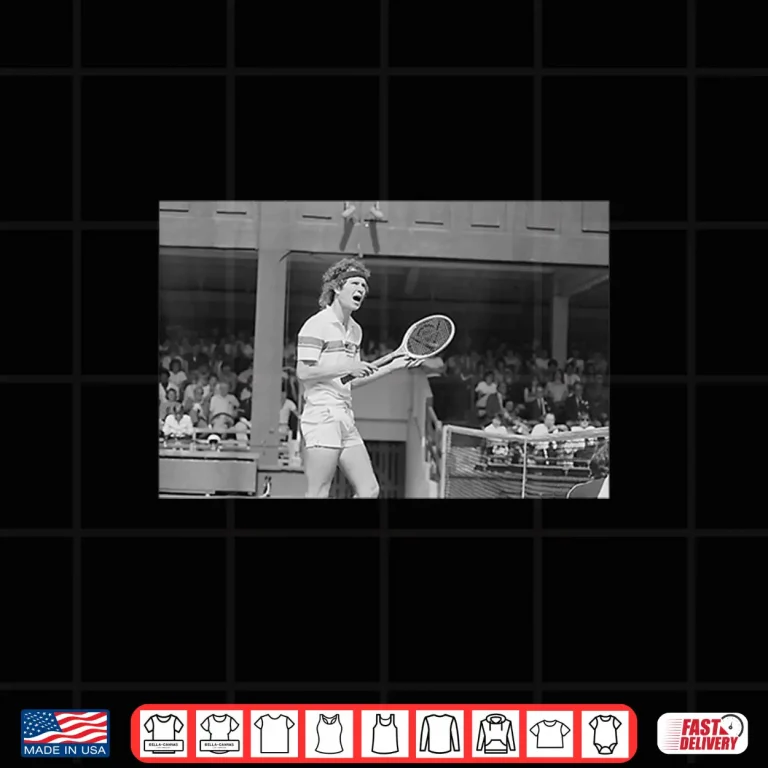 Design John McEnroe Argues With Umpire Tennis Wimbledon Nineteen Eighty One Shirt