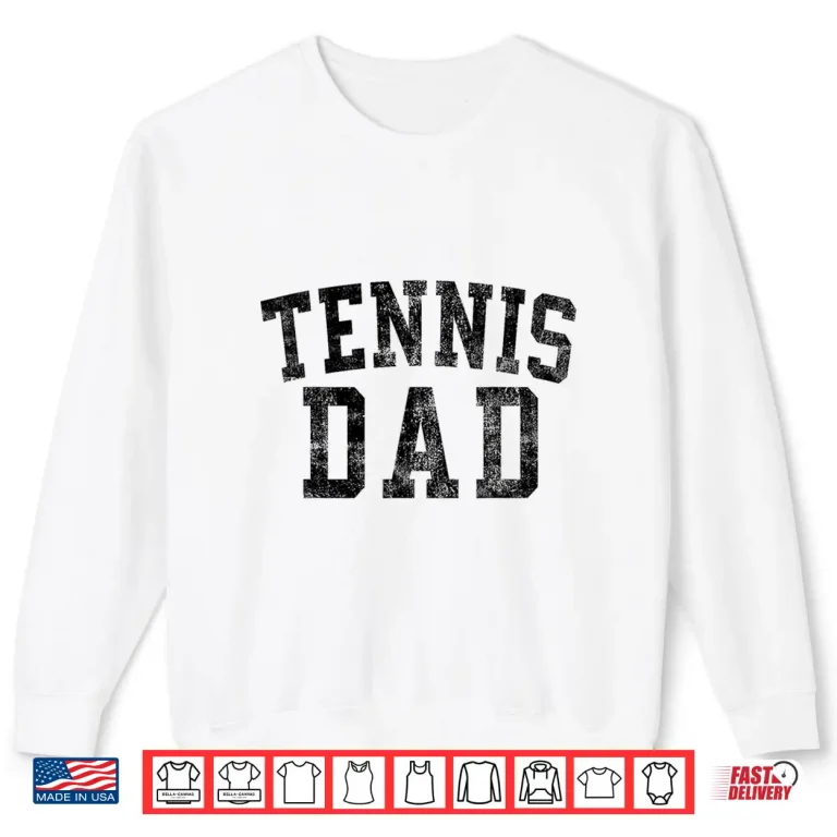 Sweatshirt Parent Birthday Tennis Classic Bold Font Identity Shirt