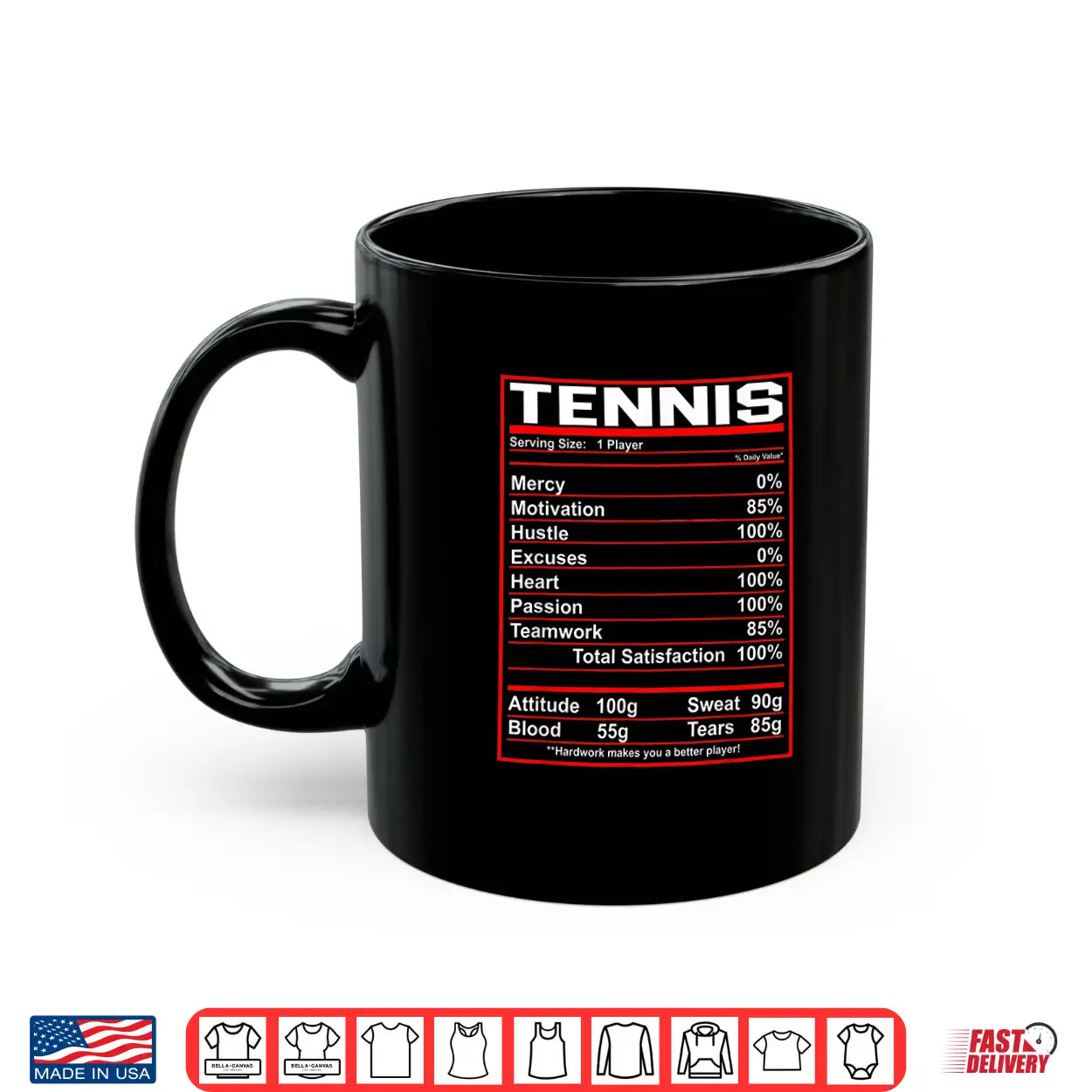Nutrition Facts Tennis Professional Graphic Humor Funny Shirt Nutrition Facts Tennis Professional Graphic Humor Funny Shirt