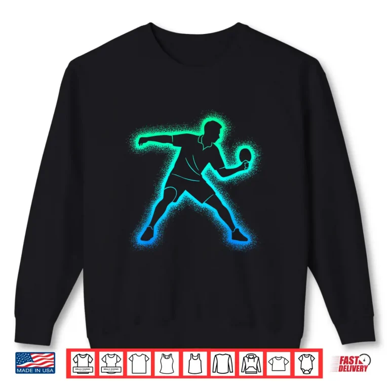 Sweatshirt Professional Player Table Tennis Ping Pong Youth Athletic Shirt