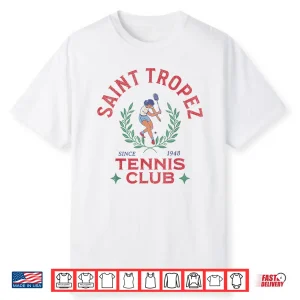 Saint Tropez France Tennis Club Retro Vintage Regional Shirt