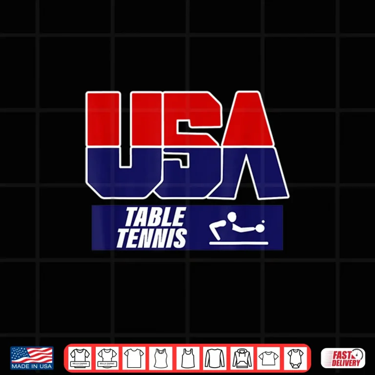 Design Twenty Twenty One USA Team Table Tennis Athletic Graphic Shirt