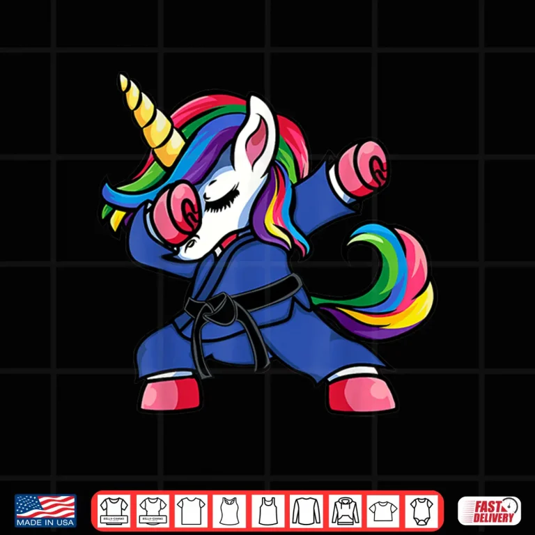 Design Dabbing Unicorn Brazilian Jiu Jitsu BJJ Parent Identity Shirt