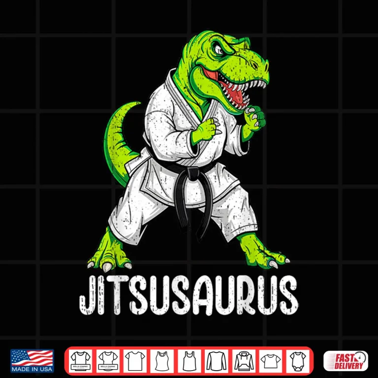 Design Dinosaur Design Jitsusaurus Jiu Jitsu Bjj Youth Professional Shirt