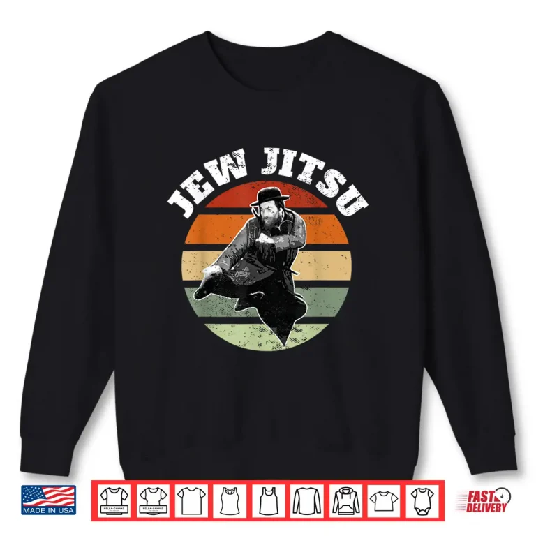 Sweatshirt Jewish Rabbi Martial Arts Jew Jitsu BJJ Jiu Jitsu Humor Shirt
