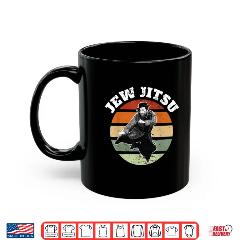 Mug Jewish Rabbi Martial Arts Jew Jitsu BJJ Jiu Jitsu Humor Shirt