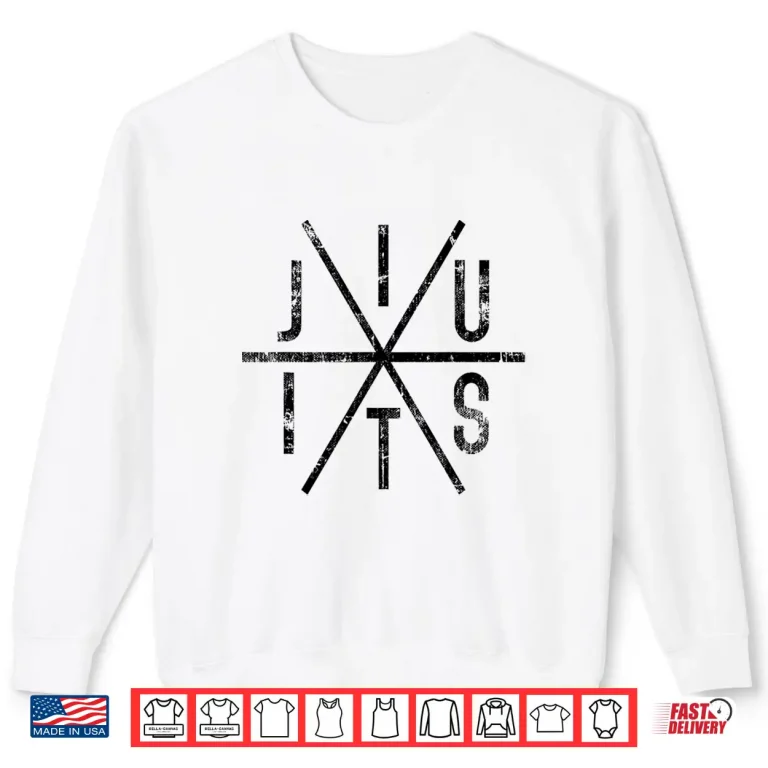 Sweatshirt Distressed Black Ink Brazilian Jiu Jitsu BJJ Professional Design Shirt