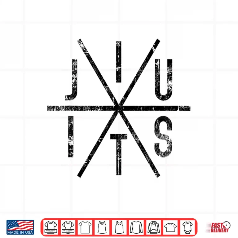 Design Distressed Black Ink Brazilian Jiu Jitsu BJJ Professional Design Shirt