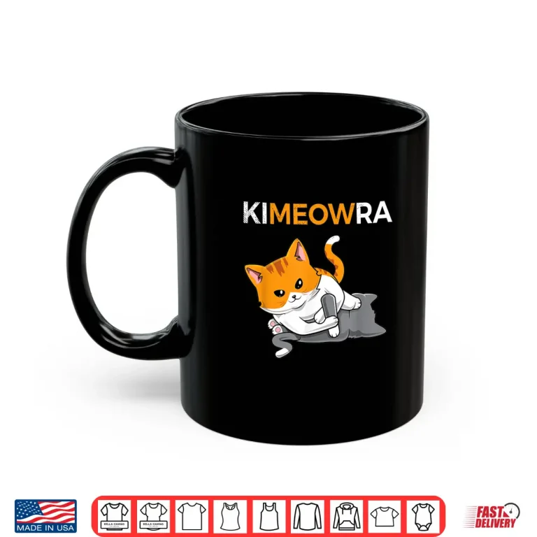 Mug Kimura Cute Kawaii Cat Jiu Jitsu BJJ Professional Humor Shirt