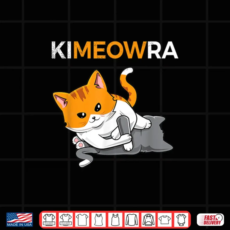 Design Kimura Cute Kawaii Cat Jiu Jitsu BJJ Professional Humor Shirt