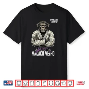 Purple Belt Monkey Seasoned Grappler Bjj Brazilian Jiu Jitsu Shirt