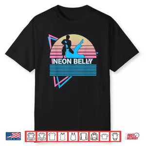 Retro Neon Belly Jiu Jitsu Bjj Professional Humor Funny Shirt