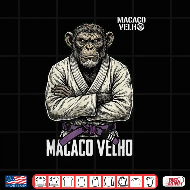 Design Purple Belt Monkey Seasoned Grappler BJJ Brazilian Jiu Jitsu Shirt 1