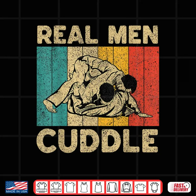 Design Real People Cuddle BJJ Brazilian Jiu Jitsu Professional Humor Vintage Shirt 1
