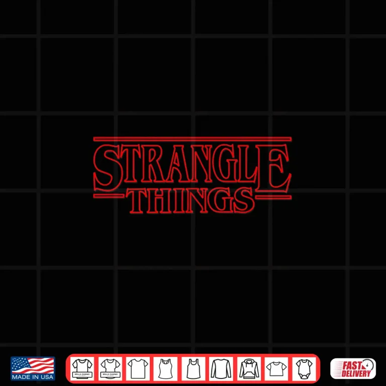 Design Strangle Things BJJ Professional Parody Graphic Humor Shirt 1