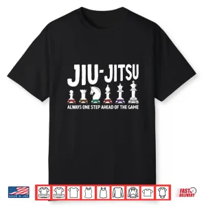 Chess Pieces Stripes And Ranks Jiu Jitsu Brazilian Bjj Humor Shirt