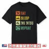Eat Sleep Repeat Brazilian Bjj Jiu Jitsu Professional Vintage Shirt