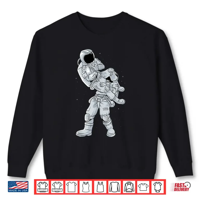 Sweatshirt Galaxy Astronaut Flying Armbar BJJ Jiu Jitsu Professional Shirt