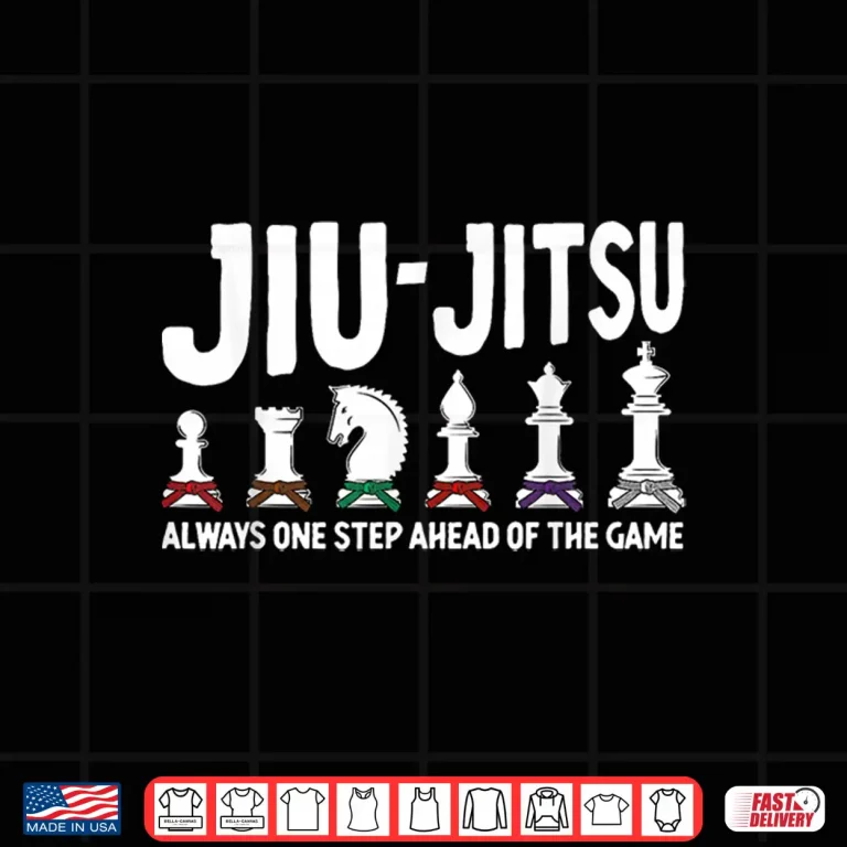 Design Chess Pieces Stripes and Ranks Jiu Jitsu Brazilian BJJ Humor Shirt