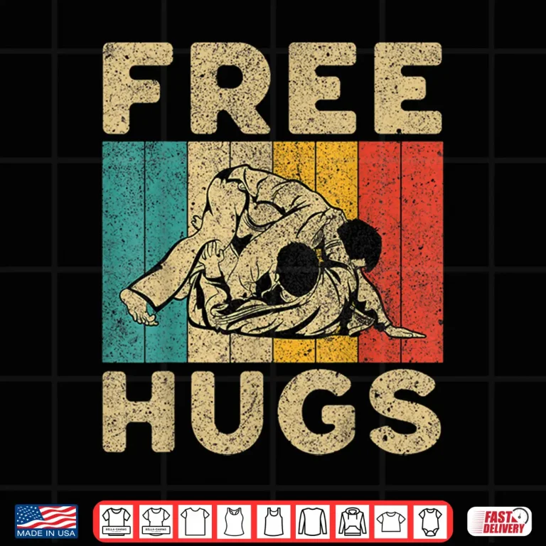 Design Free Hug Brazilian Jiu Jitsu BJJ Professional Humor Vintage Shirt